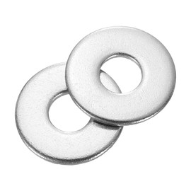 uxcell 100Pcs M3 Flat Washer, 304 Stainless Steel 3.2mm ID x 9mm OD x 0.8mm Thick for Bolt Screw, Factories Repair, Kitchens, Shops, and Outdoor Construction, Silvery