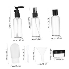 DECHOUS 1 Set Travel Bottles Set Refillable Dispenser Containers for Skincare and Toiletries Leak with Portable Storage Bag for Travel and Vacation Essentials