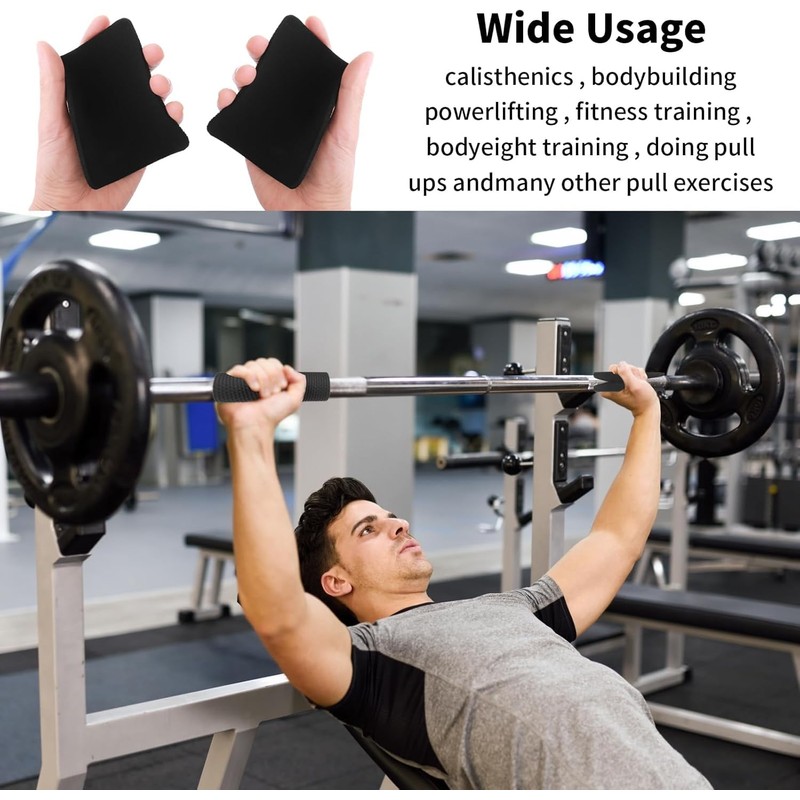 Non-Slip Square Weight Lifting Pullup Grip Pad,10Pcs Square Pull Up