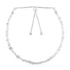 Natural Herkimer Diamond Quartz Gemstone Beads Bolo Bracelet, Adjustable Slider