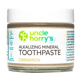 Uncle Harry's Cinnamon Remineralizing Toothpaste | Natural Whitening Tooth Paste Freshens Breath & Promotes Enamel | Vegan Fluoride Free Toothpaste
