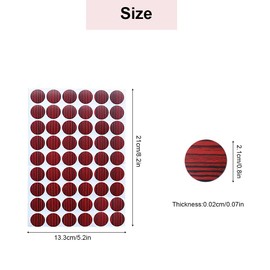 12 Sheets Home Office Screw Holes Cover Caps Stickers, Self Adhesive PVC Cover Caps, Screw Hole Sticker for Wall Furniture Repairing Cabinets Bookcase Desk (Multi)