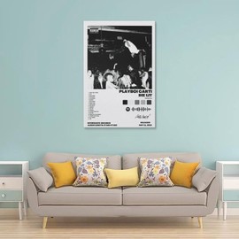 Playboi Carti Album Cover Canvas Painting Wall Art - 12x18 inch Canvas Art Powder, Perfect for Bedroom, Living Room, Home Decor