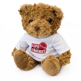 Big Red Egg LIFE IS BETTER WITH CRICKET - Teddy Bear - Cute Soft Cuddly Adorable - Gift Present