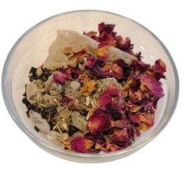 Shamanic Incense Mixture I Natural and High Quality I Grounding I Love Energy I Stops Aggression I Copal Manila I Damascus Rose I Styrax I Mistletoe (100, g)