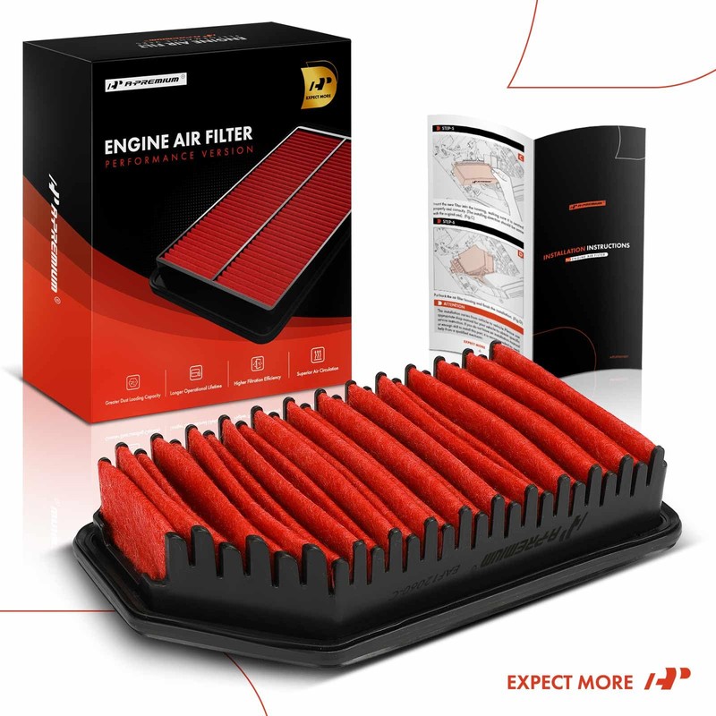 A-Premium Pre-oiled Engine Air Filter Compatible with Kia Soul 2012-2019,