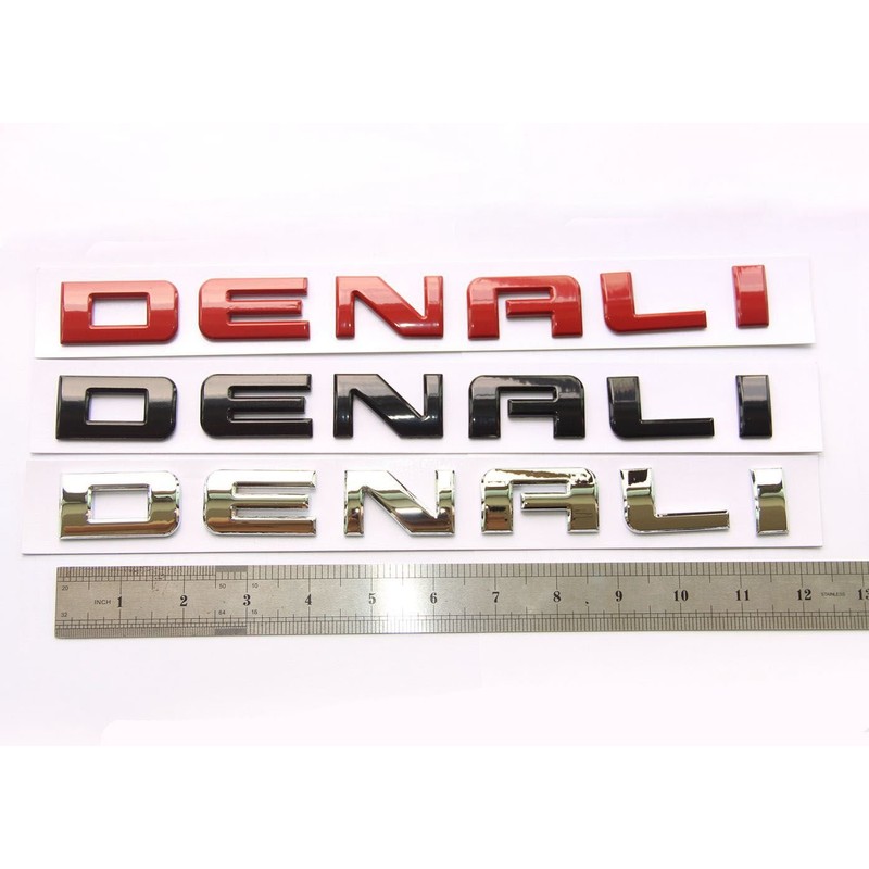 Yoaoo 1pcs OEM Black Denali Nameplate Emblem Hd Badge Hd