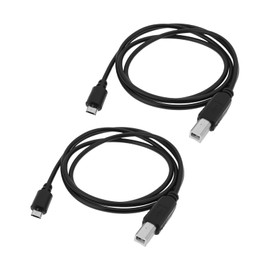 Briny River 2Pcs Micro USB 5pin Male to USB Type B Printer Cable with OTG Feature for Printer Scanner Electronic Piano, 1m