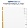 Avery 11124 Insertable Big Tab Dividers, Single 8-Tab Set, Clear-White