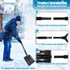44" Snow Shovel for Car and Ice Scraper, 3-in-1 Snow