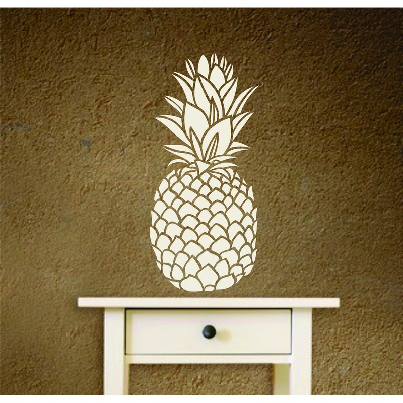 Pineapple Stencil, 4.5 x 10 inch - Fruit Vegetable Kitchen