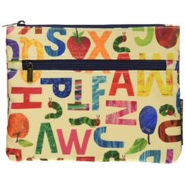 I-Planning K-1980 Harapeko Aomushi 2-Tier Pouch, Alphabet W 7.5 x H 5.9 inches (19 x 15 cm)