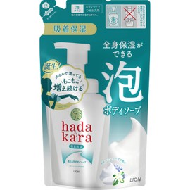 Hadakara Foam Body Soap, Creamy Soap Scent, Refill, 15.2 fl oz (440 ml), Increased Foam Body Soap