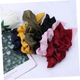 FRCOLOR 6 Pcs Knotted Cloth Tassel Hair Ties for Women Soft Elastic Ponytail Holders Colorful Hair Accessories for Daily Use and Special Occasions