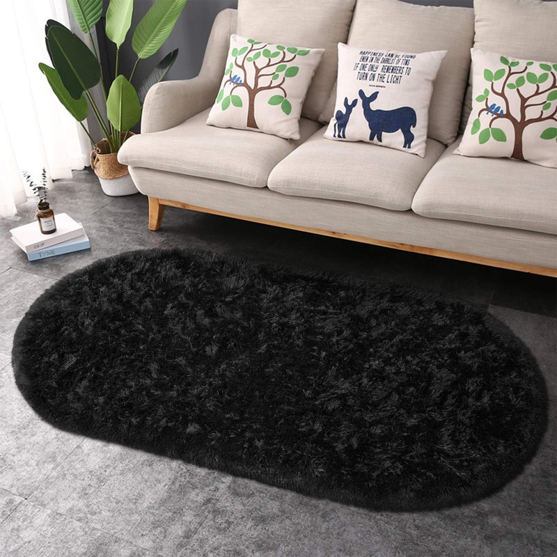 Junovo - Alfombra de Peluche para salón o recámara