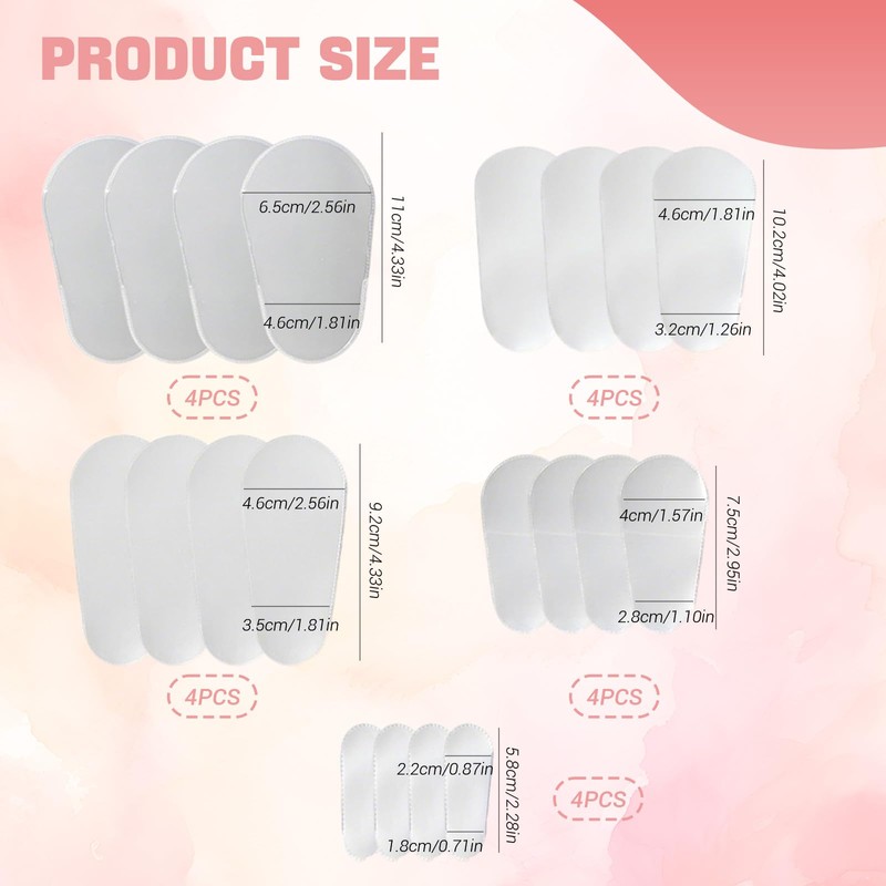 FrostyFlair Make-up Brush Protector, 20 Pieces Dustproof Cosmetic Brush Covers