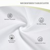 BEIANSHUO Doodle Mushrooms Square Tablecloth (54x72in) - Water Resistant, Spill-Proof