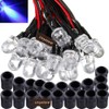 Ltvystore 20Pack 10MM 12V White LED Pre Wired Prewired 7.87