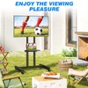 Rfiver Mobile TV Cart Rolling TV Stand for 32-83 Inch