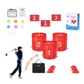 VEVOR Backyard Golf Game, 3 Hole Golf Course, Outdoor Golf Practice Games, Golf Chipping Game for Family, Adults and Kids, Portable Outdoor Yard Golf Game for Lawn, Yard, Camping, Park, Beach