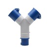 2-Way Splitter 32A 220V IP44 2 Way 3 Pin Industrial