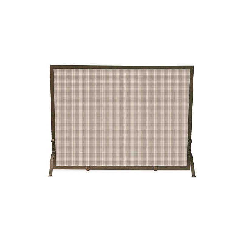 UniFlame, S-1642, Single Panel Bronze Fireplace Screen