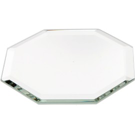 Plymor 3" Octagon, 3mm Thick Beveled Glass Mirror, Pack of 6