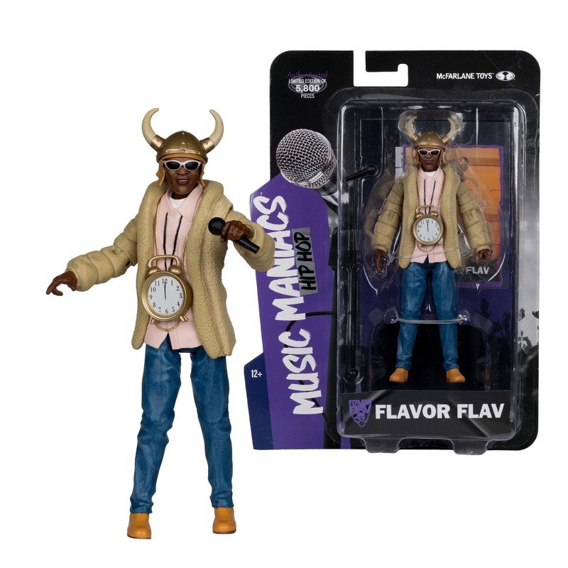 Music Maniacs Hip Hop Flavor Flav 6in Action Figure McFarlane