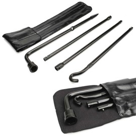 AutoBaBa Spare Tire Tool Kit with Bag for 2004-2014 Ford F-150, Spare Tire Jack Handle/Wheel Lug Wrench for Ford