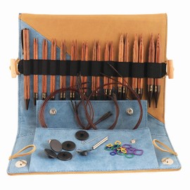 KnitPro KP31281 Ginger Circular Knitting Needle Set, Brown, Various