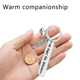 TAYCZGQL Cat Memorial Keychain for Cats Sympathy Jewelry Cat Memory Gift in Bereavement Lover to Honor Lost Keep Memories of Died Pet Memorial Keychain Grief Comfort After Death