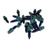 20x Mini 2.5 Volt .435 Watt Blue Christmas Glass Incandescent
