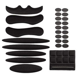 PAXLAMB Helmet Padding Kit 27PCS Bicycle Replacement Universal Foam Pads Mats Set Cushions for Bike Cycling Motorcycle (Black)