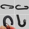 Lix&Rix Curl Cord Spiral Cord Double Hook S-Shaped Carabiner with