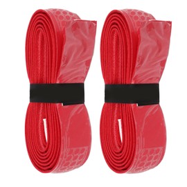 2 PCS Tennis Racket Grip Tape Badminton Racquet Thick Overgrips Sweat Absorbing Handle Grip Band Red