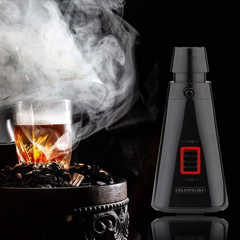 CREATIVECHEF Smoking Gun Drink Cocktail Handheld Smoker Includes Smoke Cover