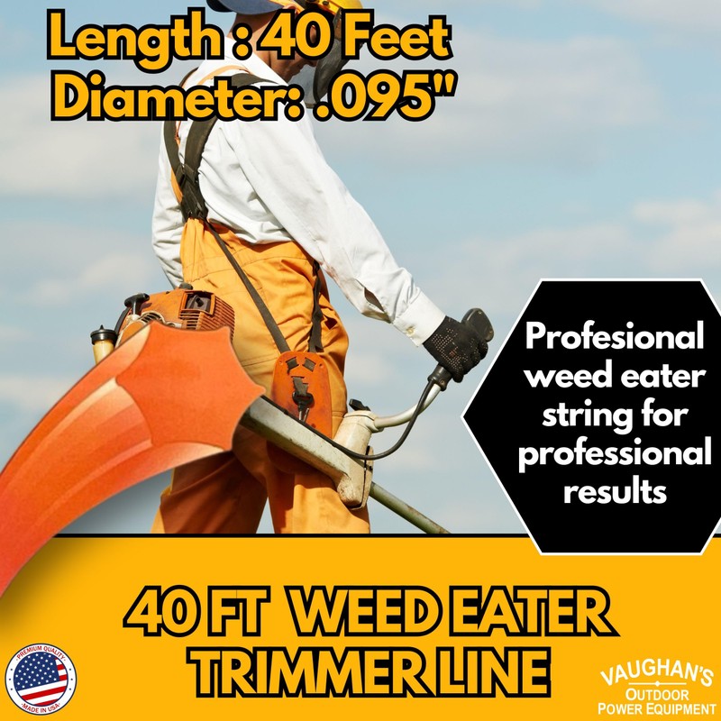 Vaughan's Master Line .095" Trimmer Line, 30ft | Red Star