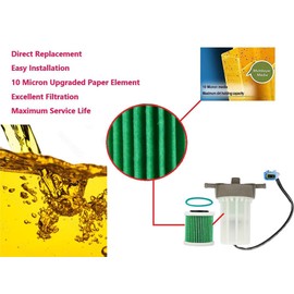 Fuel Filter Compatible with Yamaha Outboard F150 F175 F200 F225 F250 F300 F350 LF150 LF200 LF225 LF250 6P3-24560-03-00 6P3-24560-10-00 6P3-24560-11-00 6P3-24560-23-00 6P3-24560-00-00