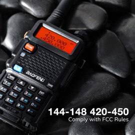 BAOFENG GT-5R Dual Band Two Way Radio 144-148/420-450MHz, FCC Compliant Version of Baofeng UV-5R, Ham Radio Handheld for Adults, Support Chirp