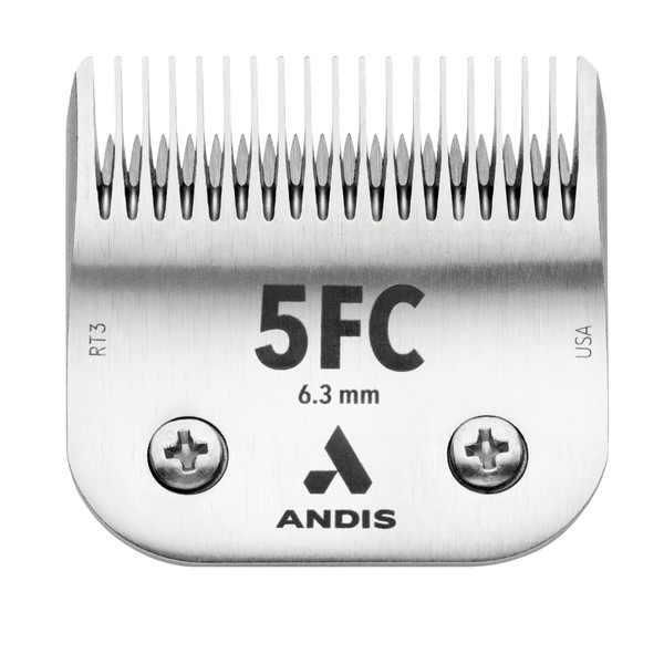 Andis – 64122, Ultra Edge Detachable Dog Clipper Blade – Equipped with Stainless Steel for Precision Trimming, Fits Motor-Driven Trimmer – for Pet’s Fast Touch-Ups & Full Grooming., Size 5Fc, Silver