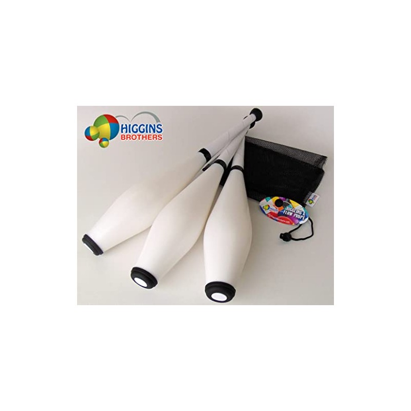 Higgins Brothers Flow Juggling Club Set. Set of Three Juggling
