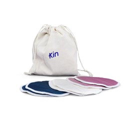 Kin The Breast Pads 3 Pack | Reusable Nursing Pads | Leak Proof, Full Coverage & Invisible Under Bra | Soft Bamboo Material | Prevents Nipple Chafing | Eco-Friendly & Machine-Washable