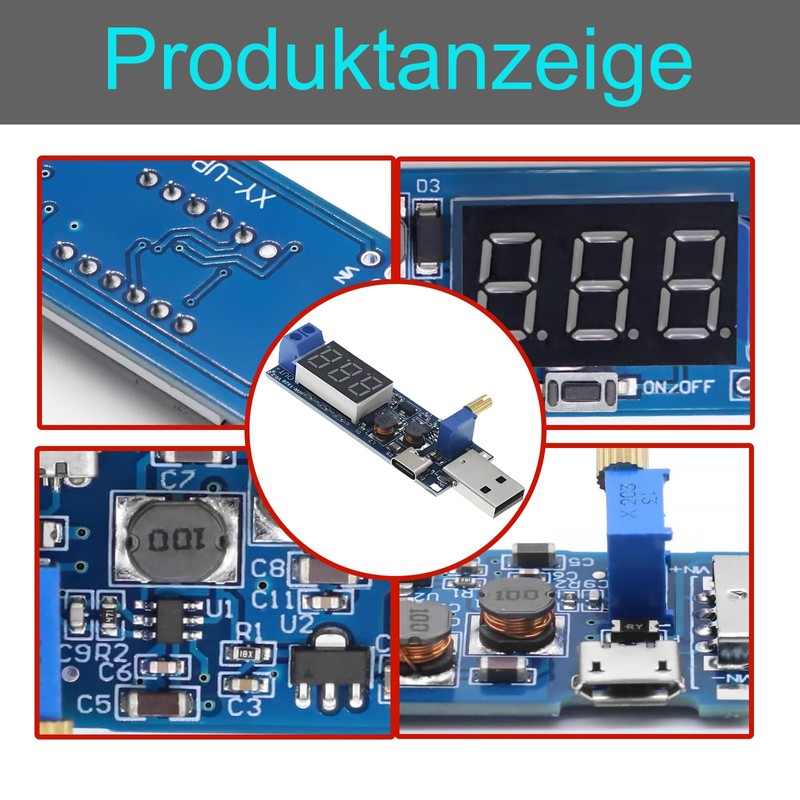 Pack of 3 DC-DC Step Up Down Power Supply Module,