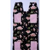 Pink Roses Print.Catheter Leg Bag Holder. Cover.