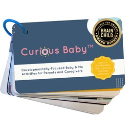 Curious Baby™ Award Winning 40+ Activities for Baby & Me (0-12 Months) | Developmentally-Focused and Stimulating Creative Playtime Ideas for Baby & Me | Includes Black/White High-Contrast Cards