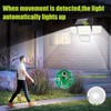 daphino 3000LM Solar Lights Outdoor with Motion Sensor,4 Head 270°