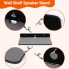 Aswalling Wall Shelf Speaker Stand, Acrylic Wall Mount Display Shelf