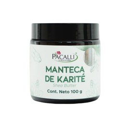 Manteca de Karité (Shea Butter) PACALLI | 100 g | Hidratación Natural y Suavidad para la Piel | Textura Suave y Aroma Neutro para Uso Versátil