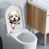 1pcs 3D Dog Toilet Decal - Self-Adhesive Waterproof Removable Dog