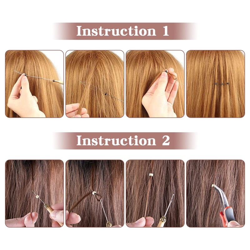 Vlasy 100Pcs 5mm Silicone Lined Micro Ring Beads for Hair